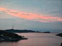 鳥羽のホテルからの夕焼け。